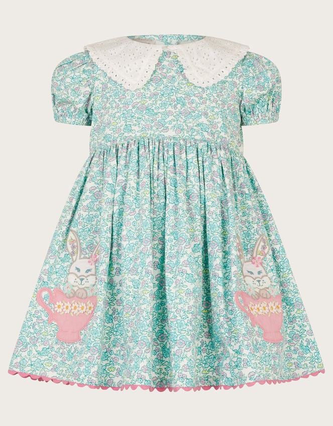 Kid Girl Rabbit Floral Princess Dress Easter Dress