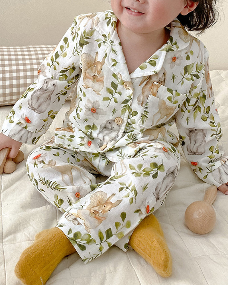 Children's Cotton Pajamas Set Homewear