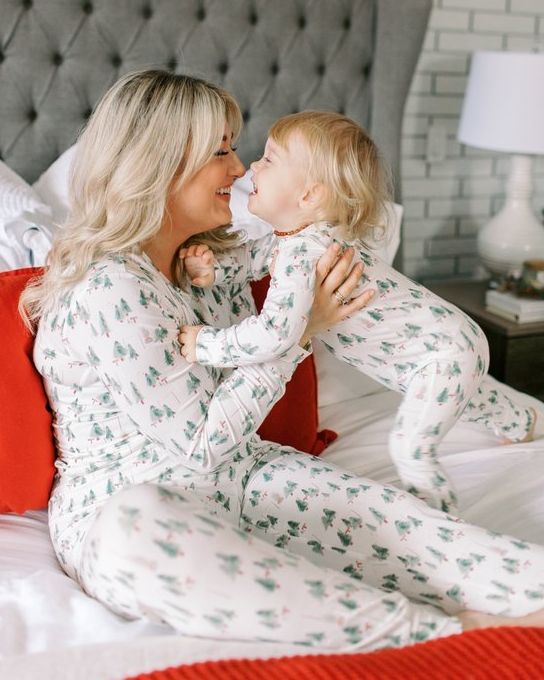 Leafy Dreams-Family Matching Christmas Pajamas