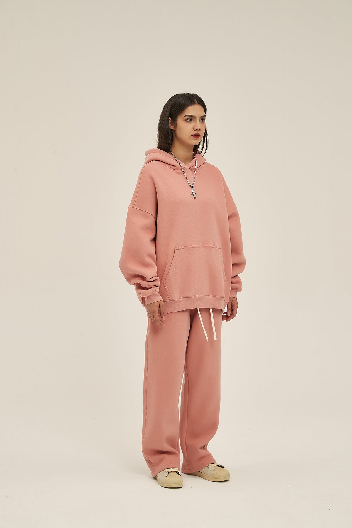 Violets&Blush-350gsm Thick Cotton Oversized hoodie sweatshirt pants sets