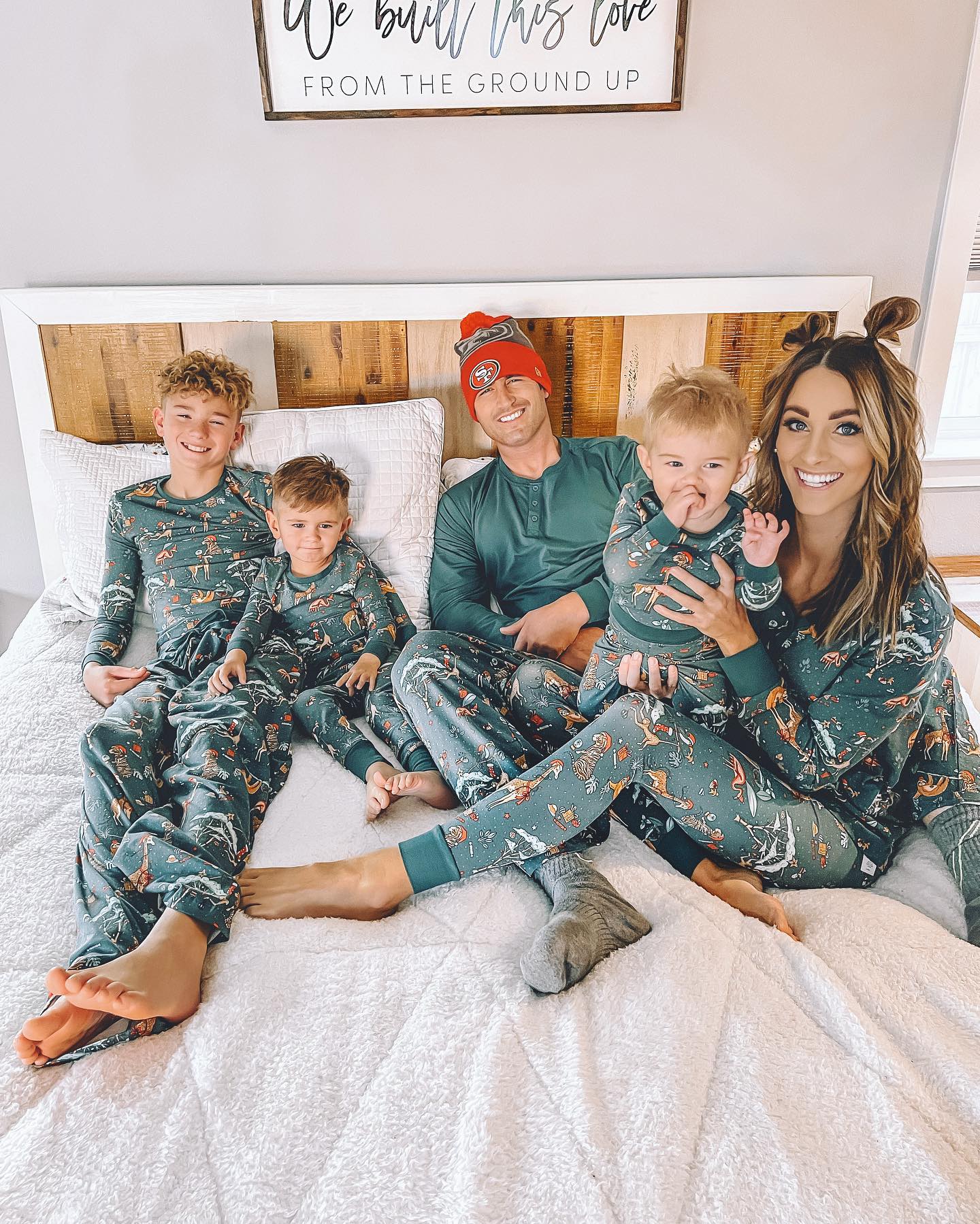 Green Zoo-Family Matching Christmas Pajamas