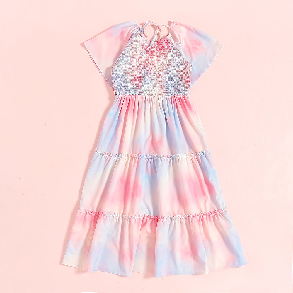 Pink Print -matching mommy and me easter dresses