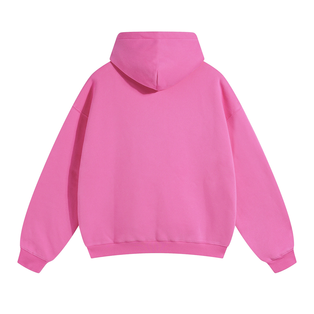 Cream&Pink-350gsm Thick Cotton Oversized hoodie sweatshirt pants sets