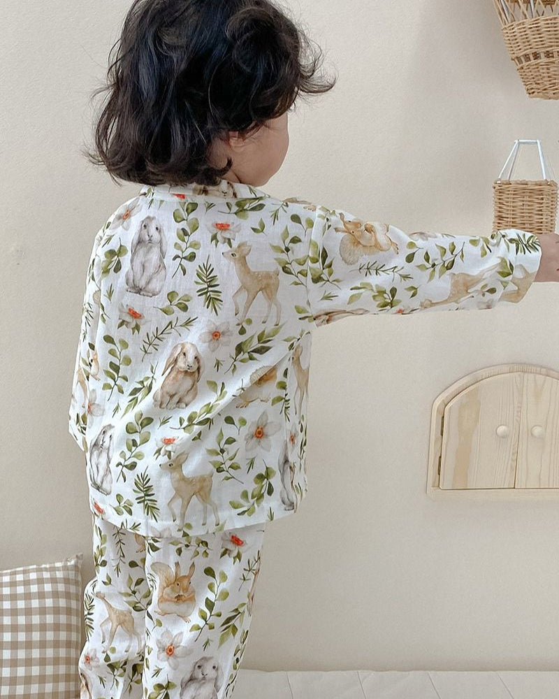 Children's Cotton Pajamas Set Homewear