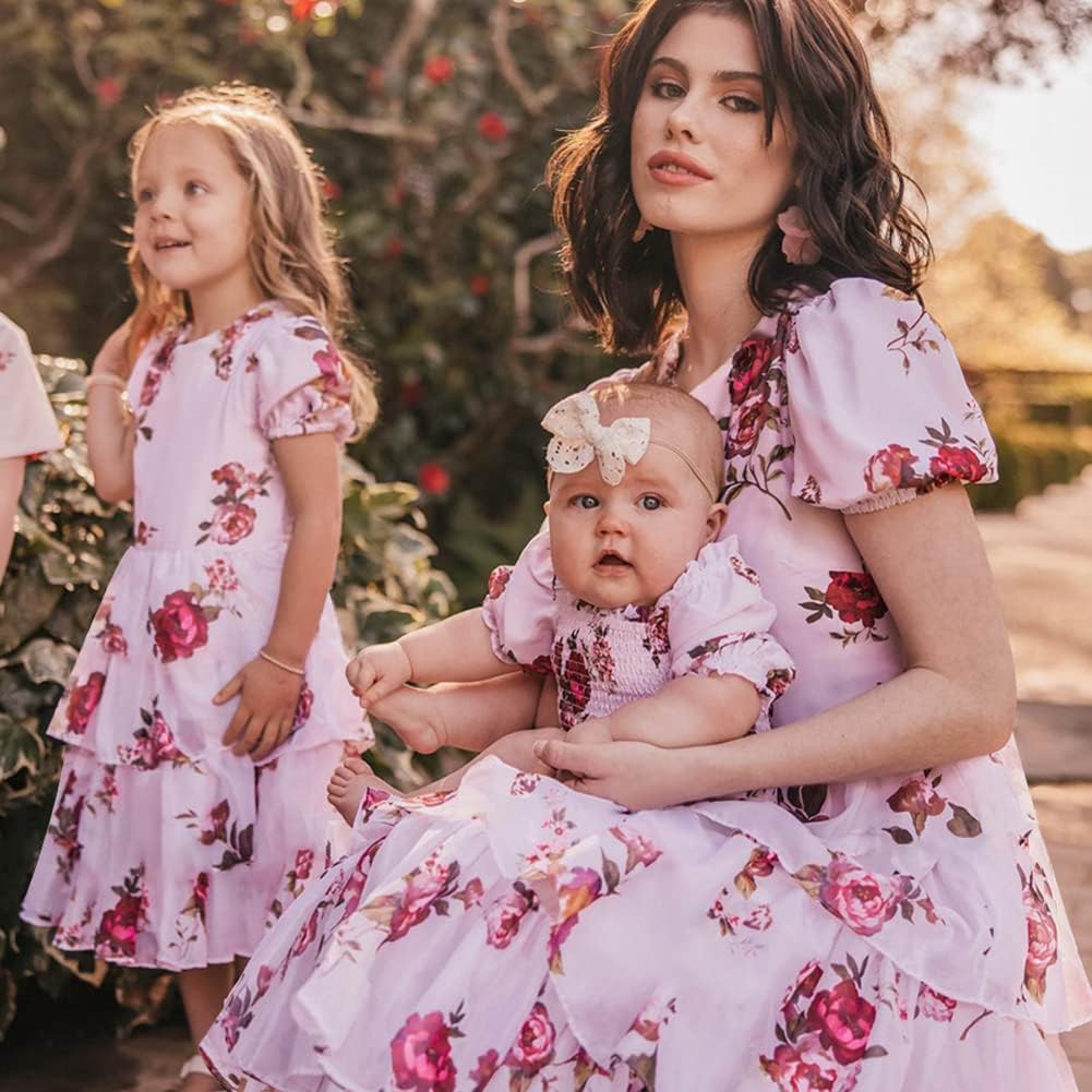 Boho Flower-matching mommy and me easter dresses