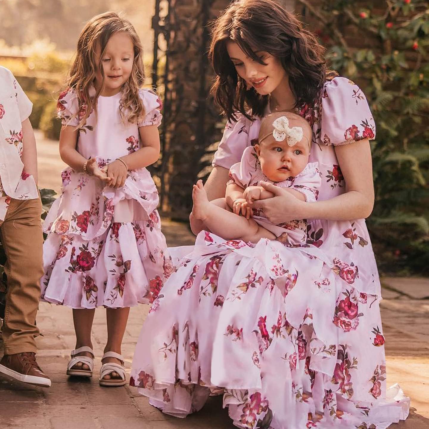 Boho Flower-matching mommy and me easter dresses