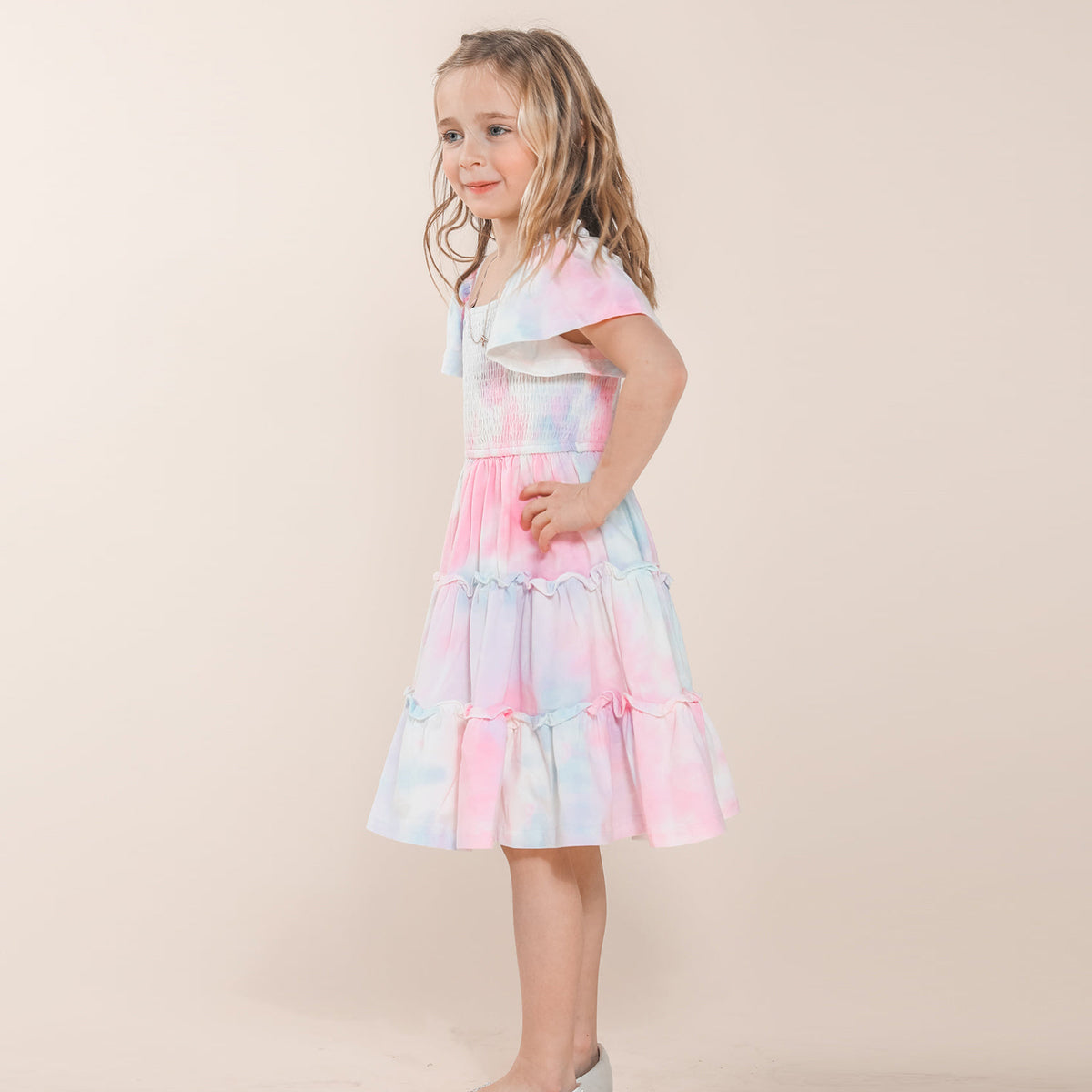 Pink Print -matching mommy and me easter dresses