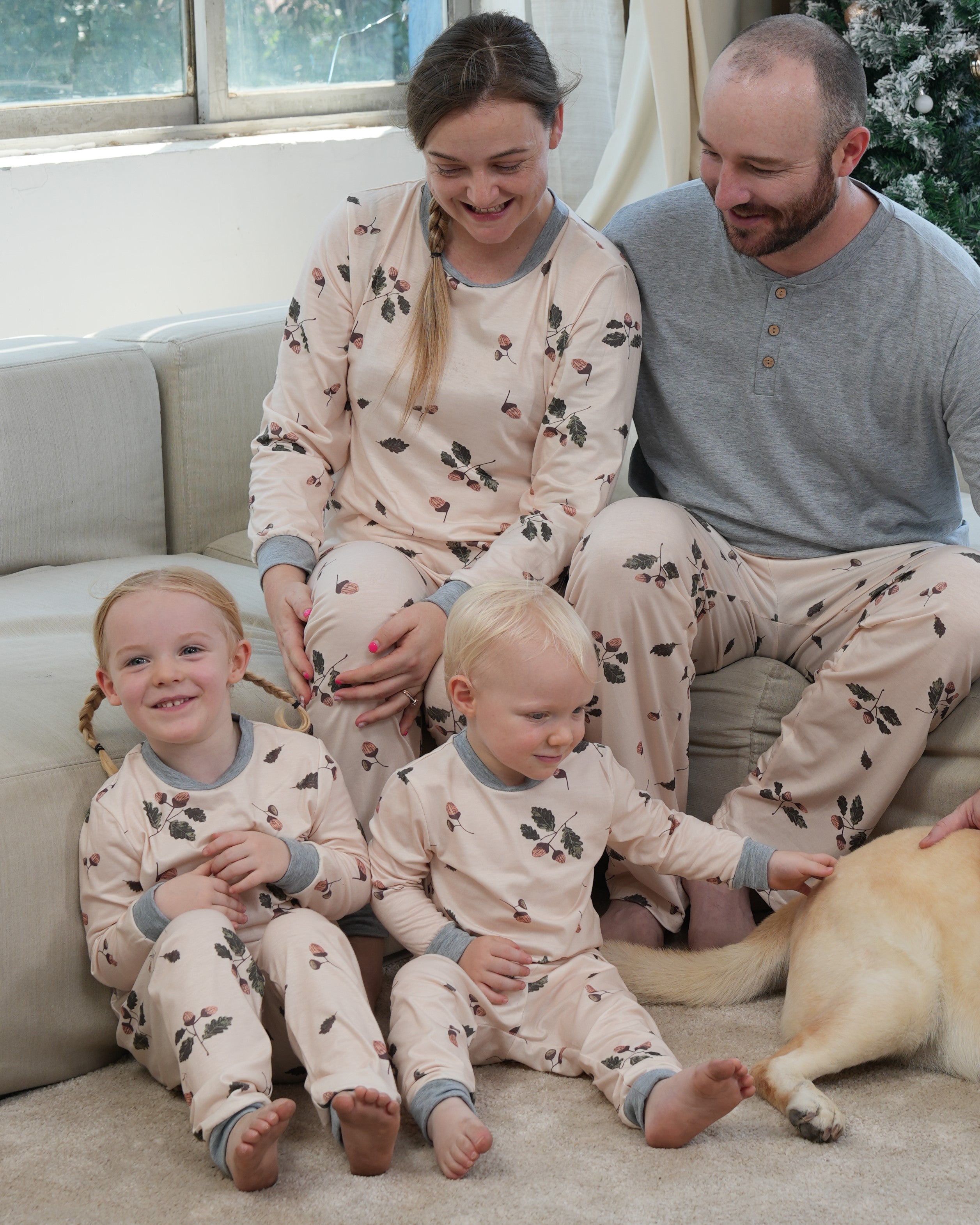 Blossom Cheer-Family Matching Christmas Pajamas