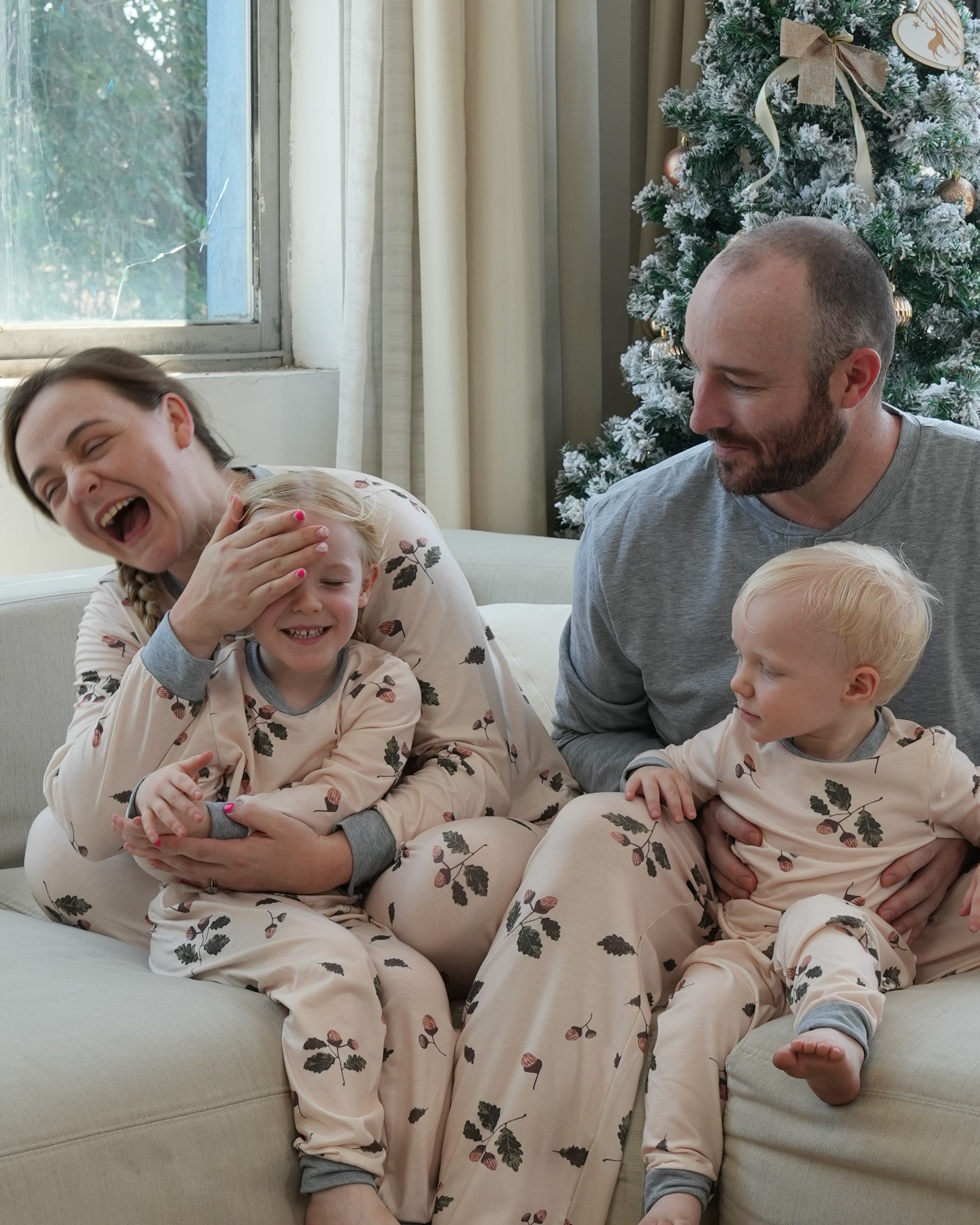 Blossom Cheer-Family Matching Christmas Pajamas