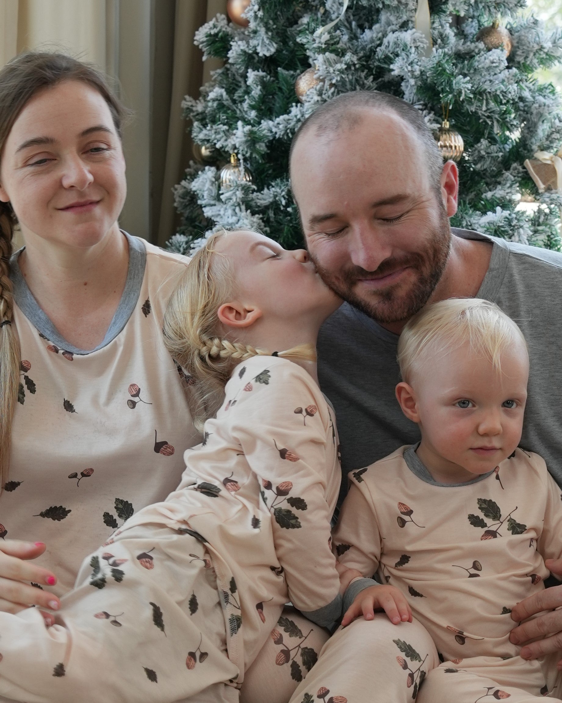 Blossom Cheer-Family Matching Christmas Pajamas