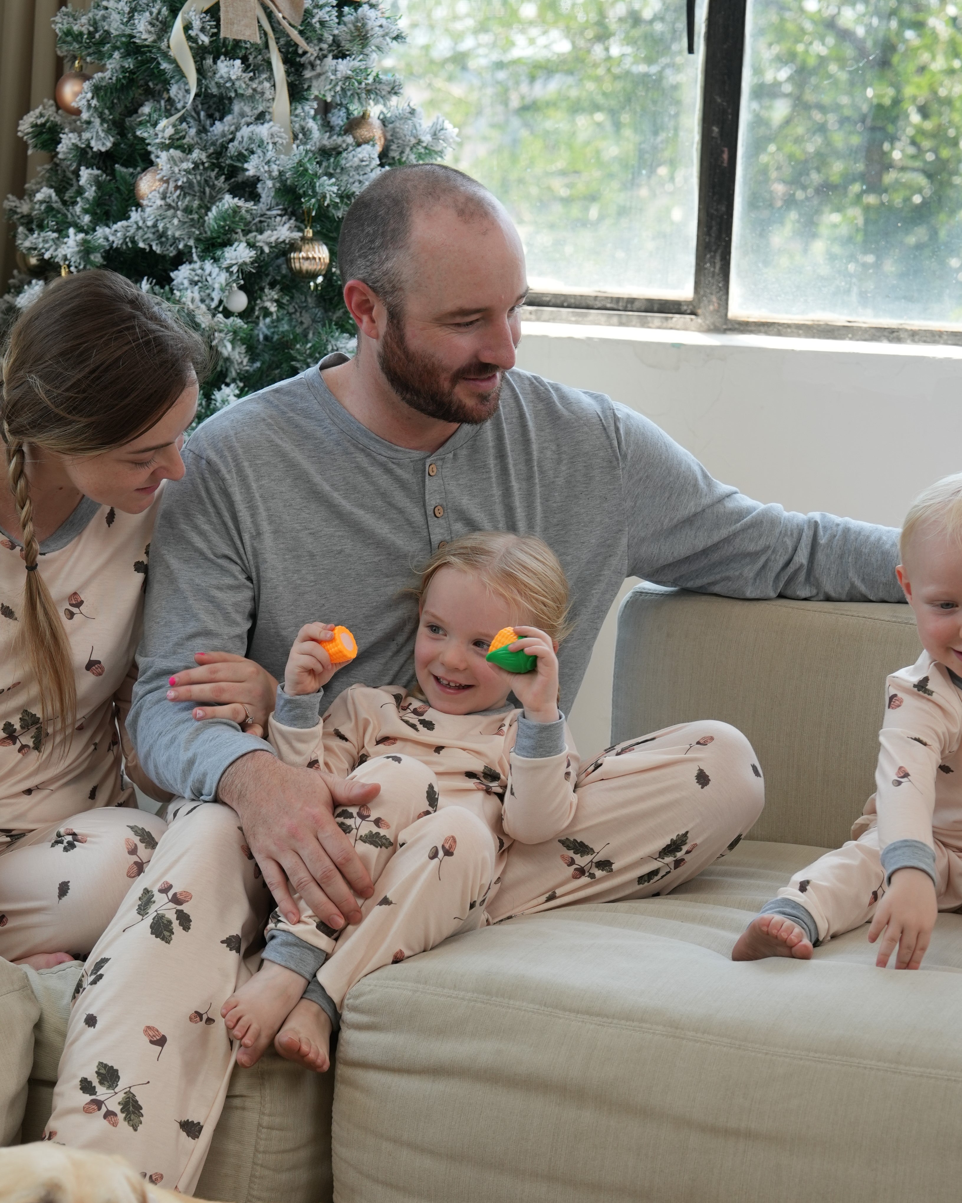 Blossom Cheer-Family Matching Christmas Pajamas