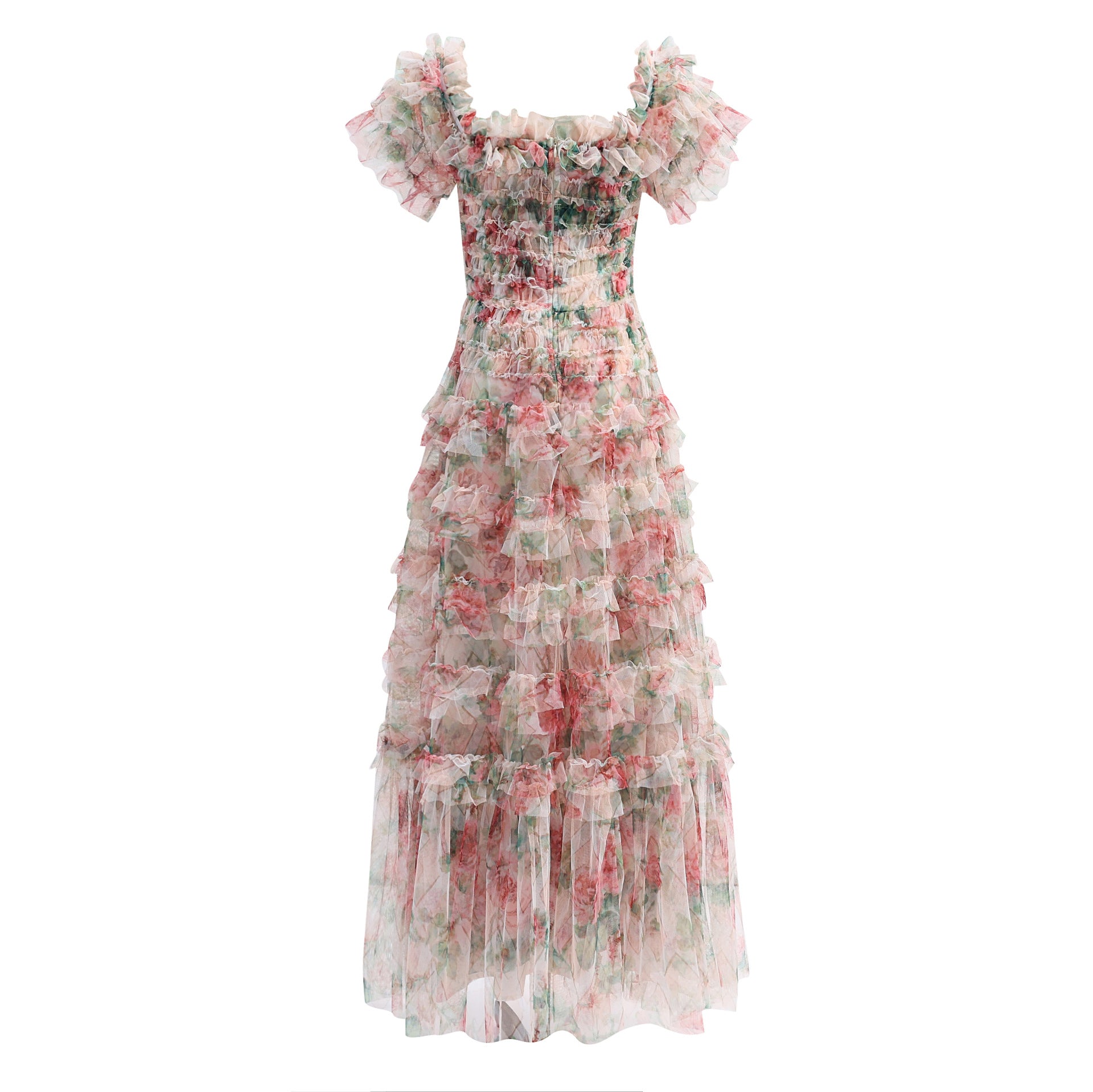 Ruched Floral Maxi Dress Easter Dresses