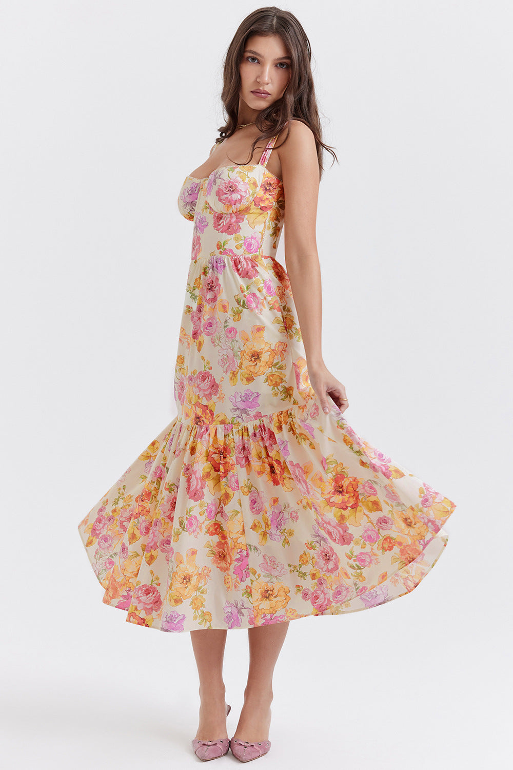 Boho Floral Maxi Dress Easter Dresses