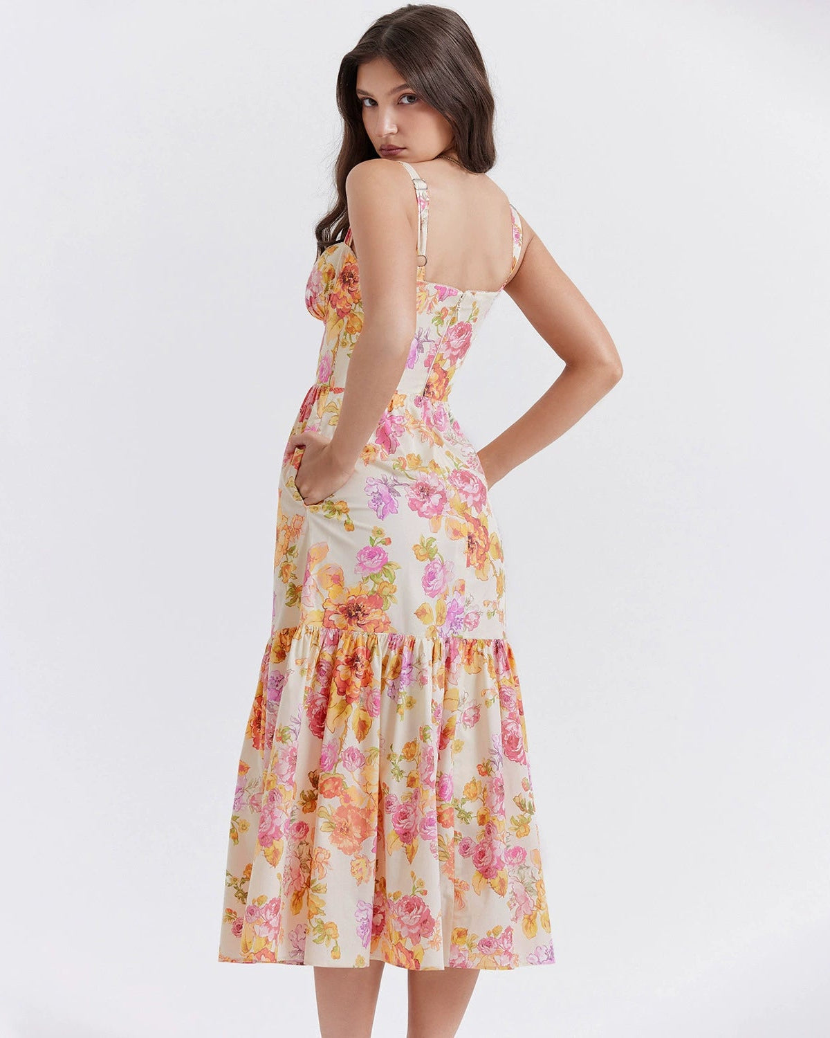 Boho Floral Maxi Dress Easter Dresses