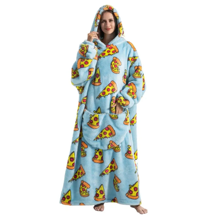 Pizza-Oversized Wearable Blanket Hoodie