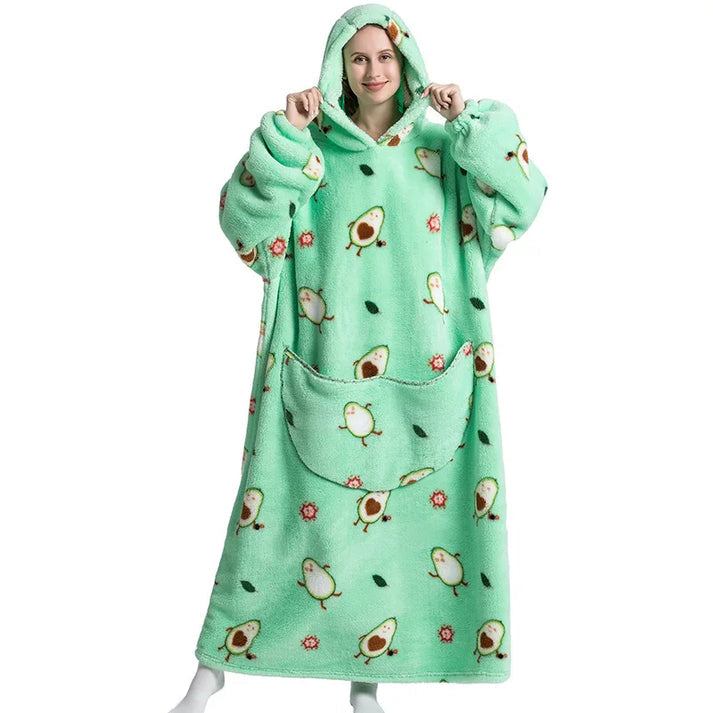 Bomb Avocado-Oversized Wearable Blanket Hoodie