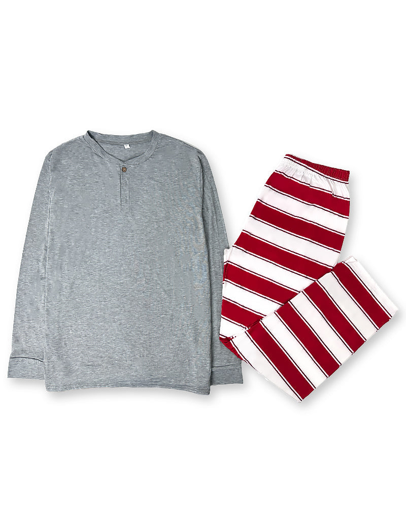 Pleasure Stripe-Family Matching Christmas Pajamas